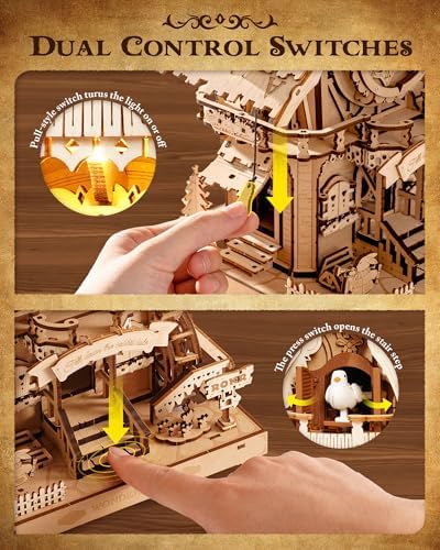 ROKR 3D Wooden Puzzle Clock for Adults
