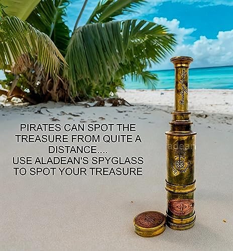 Scout Regiment Brass Telescope 19 Inch Spyglass for Kids and Adults