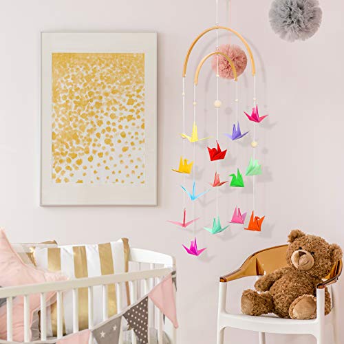 Tatuo Wooden Wind Chime Mobile Crib Bed Bell Ceiling Hanging DIY Kit