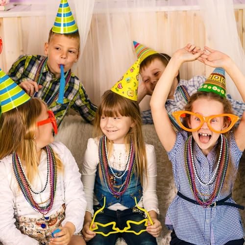 72PCS Mardi Gras Beads Necklace Party Favor