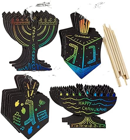 Rite Lite Chanukah Scratch Art Kit with 24 Cards