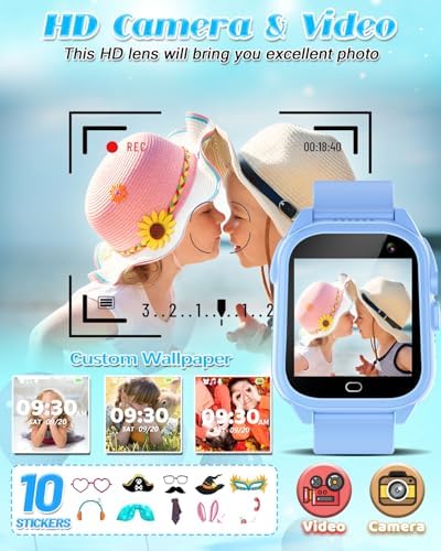 Semloo Kids Waterproof Smart Watch with 26 Games and HD Camera