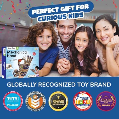 Smartivity DIY Robotic Mechanical Hand STEM Toy for Kids 8-14 Years