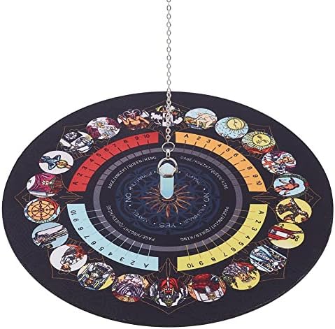 CRASPIRE Pendulum Mat with Crystal Pendulum Necklace