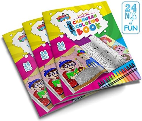 Izzy N Dizzy Hanukkah Coloring Book 3 Pack