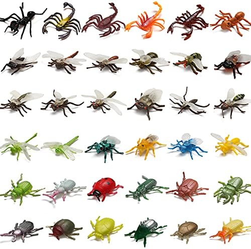 73 Piece Realistic Plastic Mini Bugs Playset