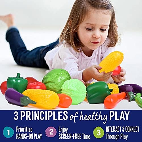 20 Pieces Play Vegetables Set for Kids Kitchen Play