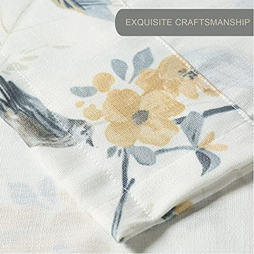 Leeva Grey Birds Valance 52x18 Inch Rod Pocket Curtain