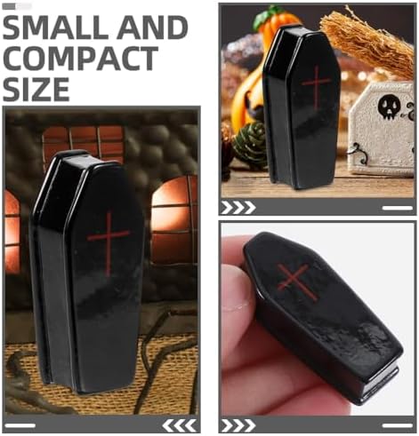 TIMCHESS 24pcs Mini Coffin Models Halloween Decor