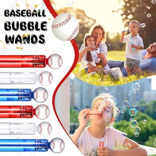 48 Pcs Baseball Bubble Wands Party Favors
