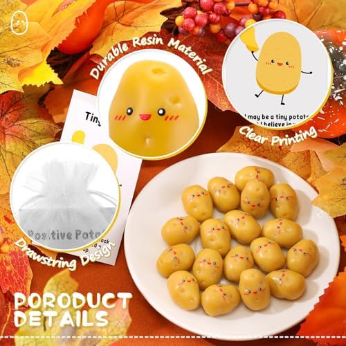 Huwena 30 Piece Potato Gift Set with Cards and Organza Bags