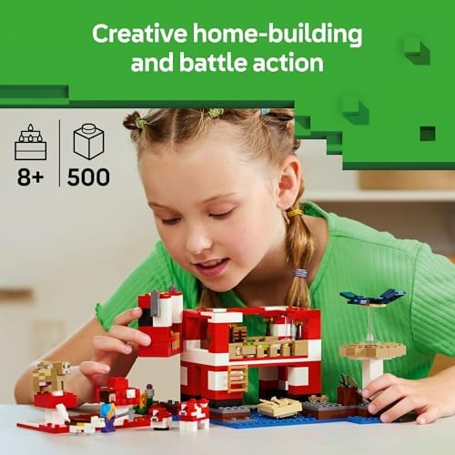 LEGO Minecraft Mooshroom House Building Set 21270