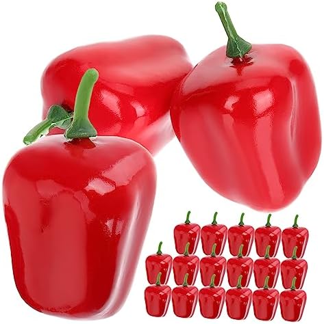 ABOOFAN 20pc Realistic Fake Vegetable Playset for Kids