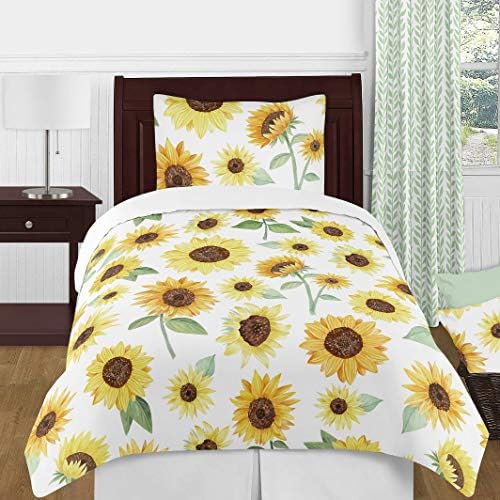 Sweet Jojo Designs Boho Floral Memory Board - Sunflower Yellow Green White