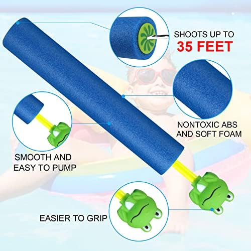 ECJWEI 6-Pack Water Guns for Kids Ages 2-4