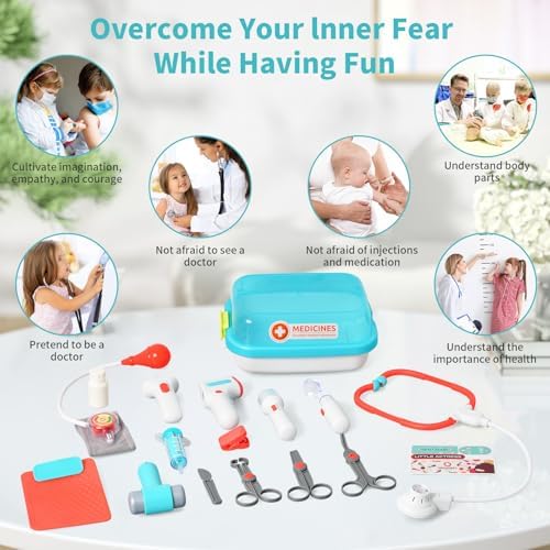 Doctor Kit for Kids 15 Pcs Pretend Play Set