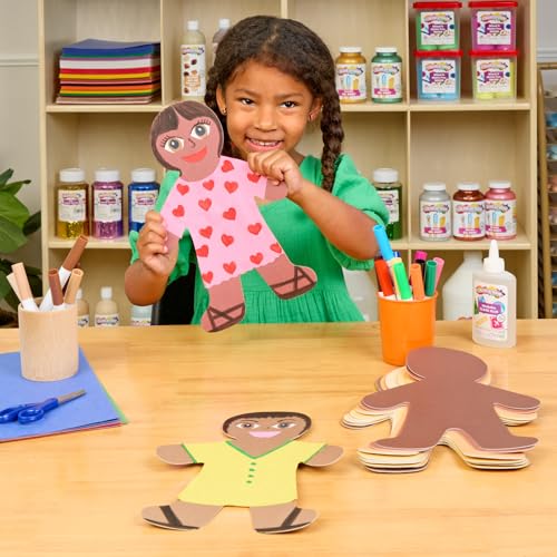 Colorations Multicultural People Shapes Set of 24