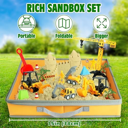 Billeeit Sand Construction Kit for Kids 3 - 36Pc Set