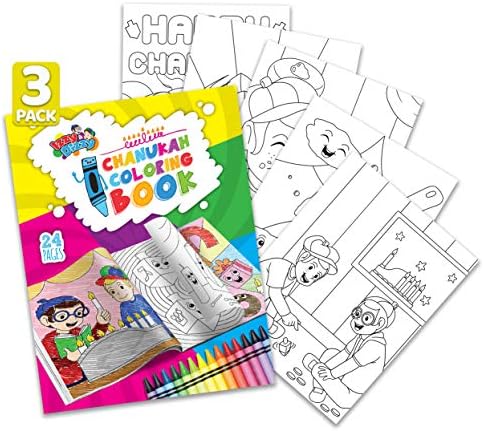 Izzy N Dizzy Hanukkah Coloring Book 3 Pack