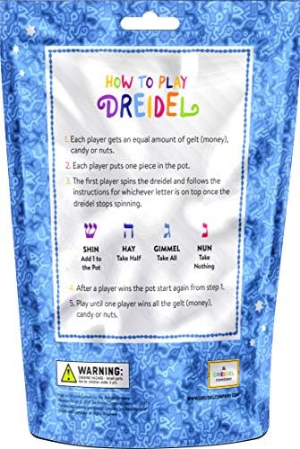 Natural Wood Dreidels with English Instructions 100-Pack
