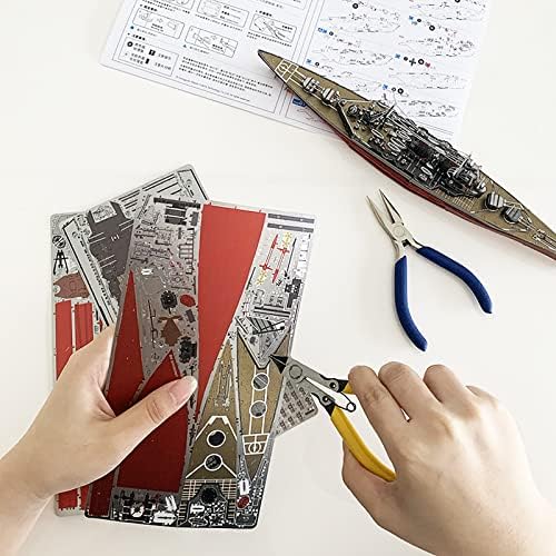 Piececool 3D Metal Puzzle Kit HMS Hood Battleship 270 Pcs