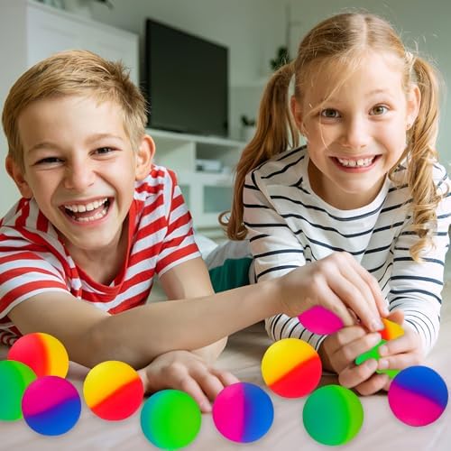 JOICEE 30PCS Bouncy Balls for Kids Party Favors