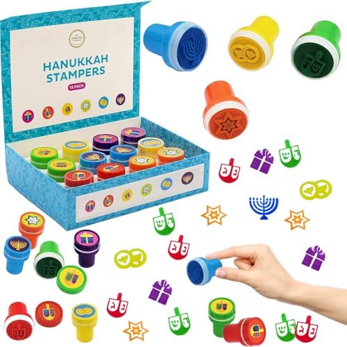 The Dreidel Company Hanukkah Stampers 12-Pack Box