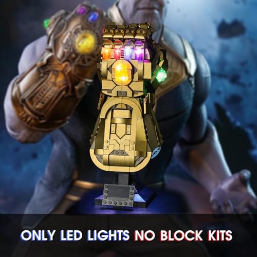 Vaodest LED Light for LEGO 76191 Infinity Gauntlet Display