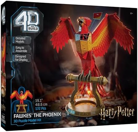 4D Build Harry Potter Fawkes Phoenix 3D Puzzle Kit