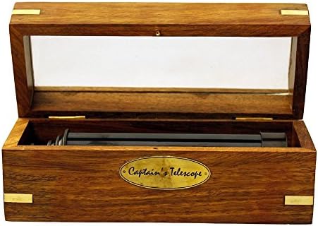 Captains Antiqued Black Telescope with Blackened Finish