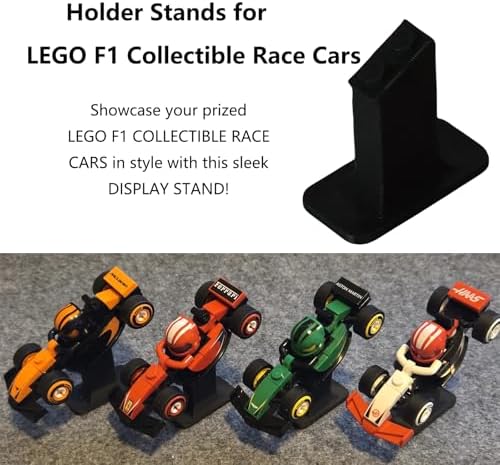 LEGO F1 Collectible Race Car Display Stand 3PCS Black