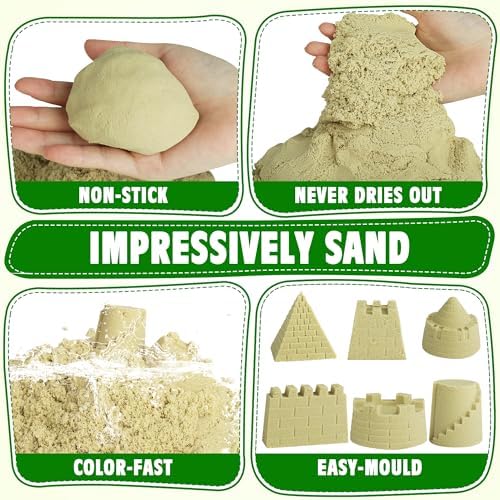 Billeeit Sand Construction Kit for Kids 3 - 36Pc Set