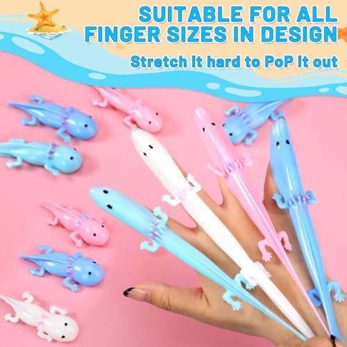 24 Pcs Axolotl Party Favors Rubber Slingshot Toys