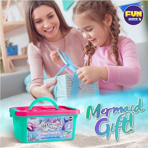 Summer Mermaid Slime Kit for Kids 8-12 DIY Toy
