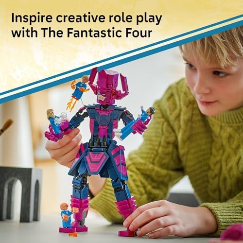 LEGO Marvel Fantastic Four vs Galactus Construction Figure Set - 4 Minifigures 9 Years