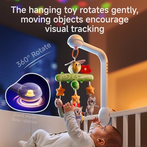 TUMAMA Crib Mobile with Music and Lights