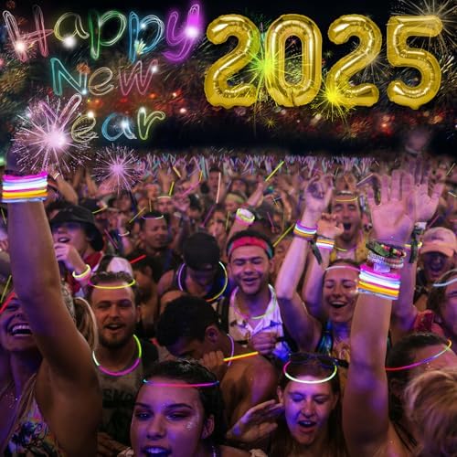 100 Ultra Bright Glow Sticks Bulk Pack for Parties