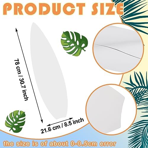 Libima 36 Pcs DIY Paper Surfboards for Kids Summer Crafts