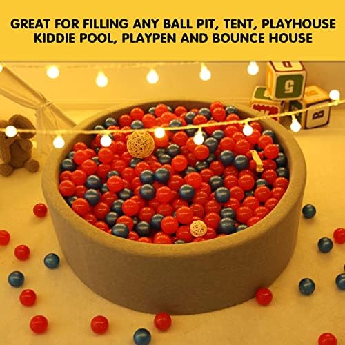 GUESVOT 100pcs 22 Inch BPA Free Ball Pit Balls Set for Toddlers