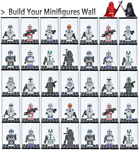 LEGO Minifigures Acrylic Display Case 12PCS Stackable Storage Box