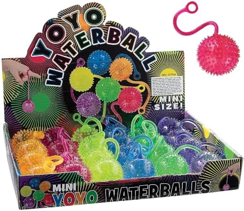 Fun Express Mini Neon Water Yo-Yo Balls 24-Pack