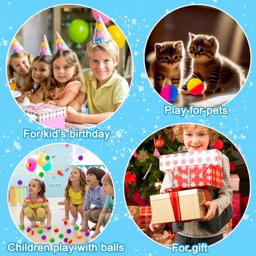JOICEE 30PCS Bouncy Balls for Kids Party Favors