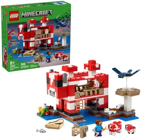LEGO Minecraft Mooshroom House Building Set 21270