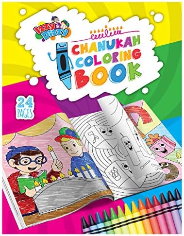 Izzy N Dizzy Hanukkah Coloring Book 3 Pack