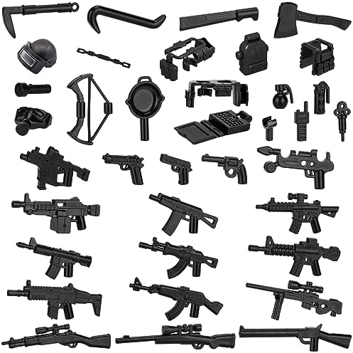 38 Pcs WWII Military Weapons Toy Pack for Kids
