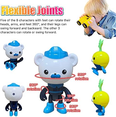 CHANECALL Action Figures 8pcs Ocean Animal Toy Set