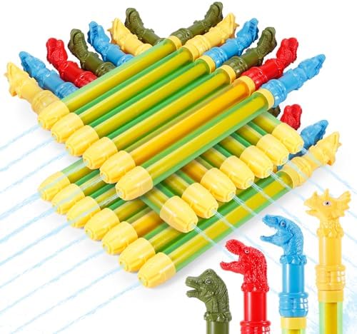 20 Dinosaur Water Gun Set for Kids Pool Play