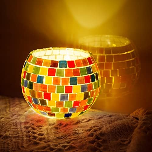 ONE TO FOUR Mosaic Candle Holder DIY Kit for Kids and Adults