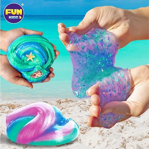 Summer Mermaid Slime Kit for Kids 8-12 DIY Toy