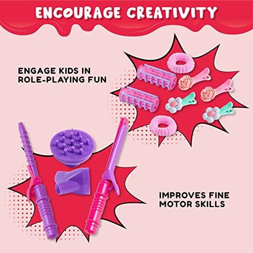 JOYIN 17Pcs Girls Beauty Salon Toy Kit